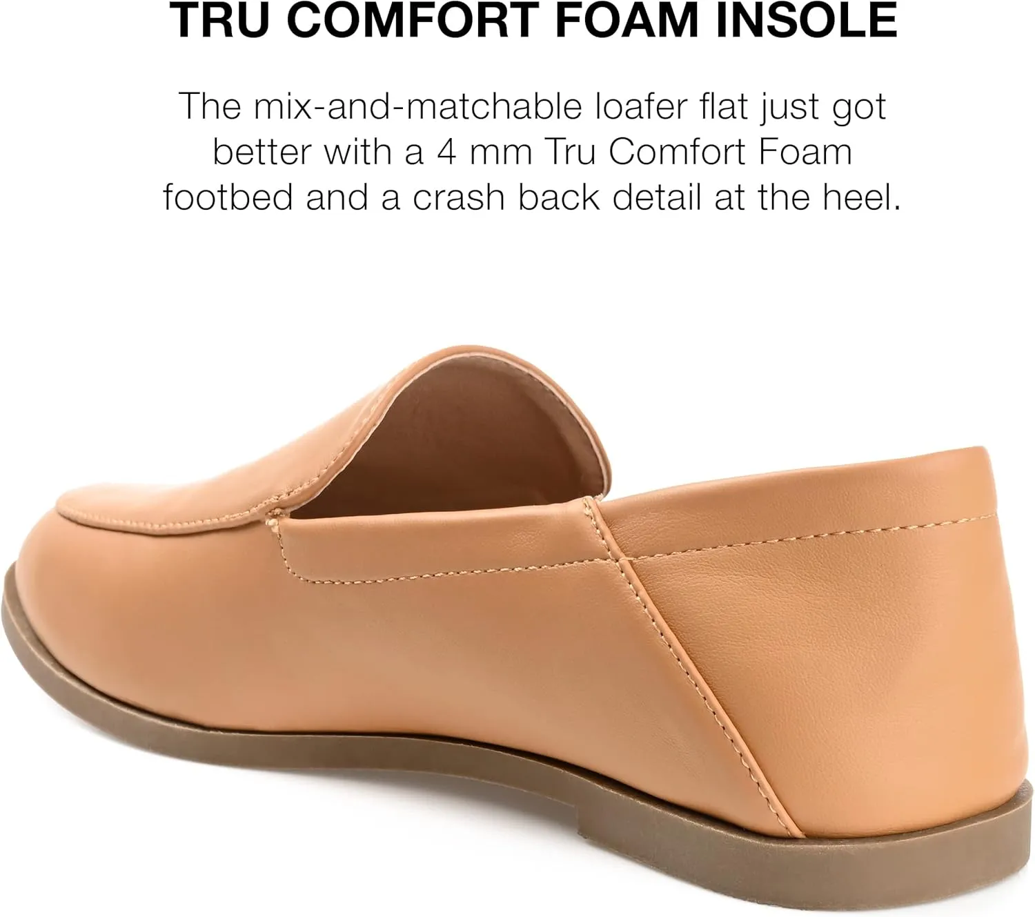 Journee Collection Womens Corinne Faux Leather Slip On Loafers