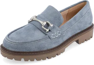 Journee Womens Jessamey Flat Loafer Hardware Detail 4 mm Comfort System Insole Faux Leather