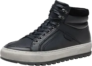 Jousen Mens Casual Shoes Leather High Top Fashion Sneakers for Men