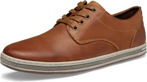 Jousen Men's Fashion Sneakers Leather Retro Casual Shoes for Men Breathable Dress Mens Sneakers