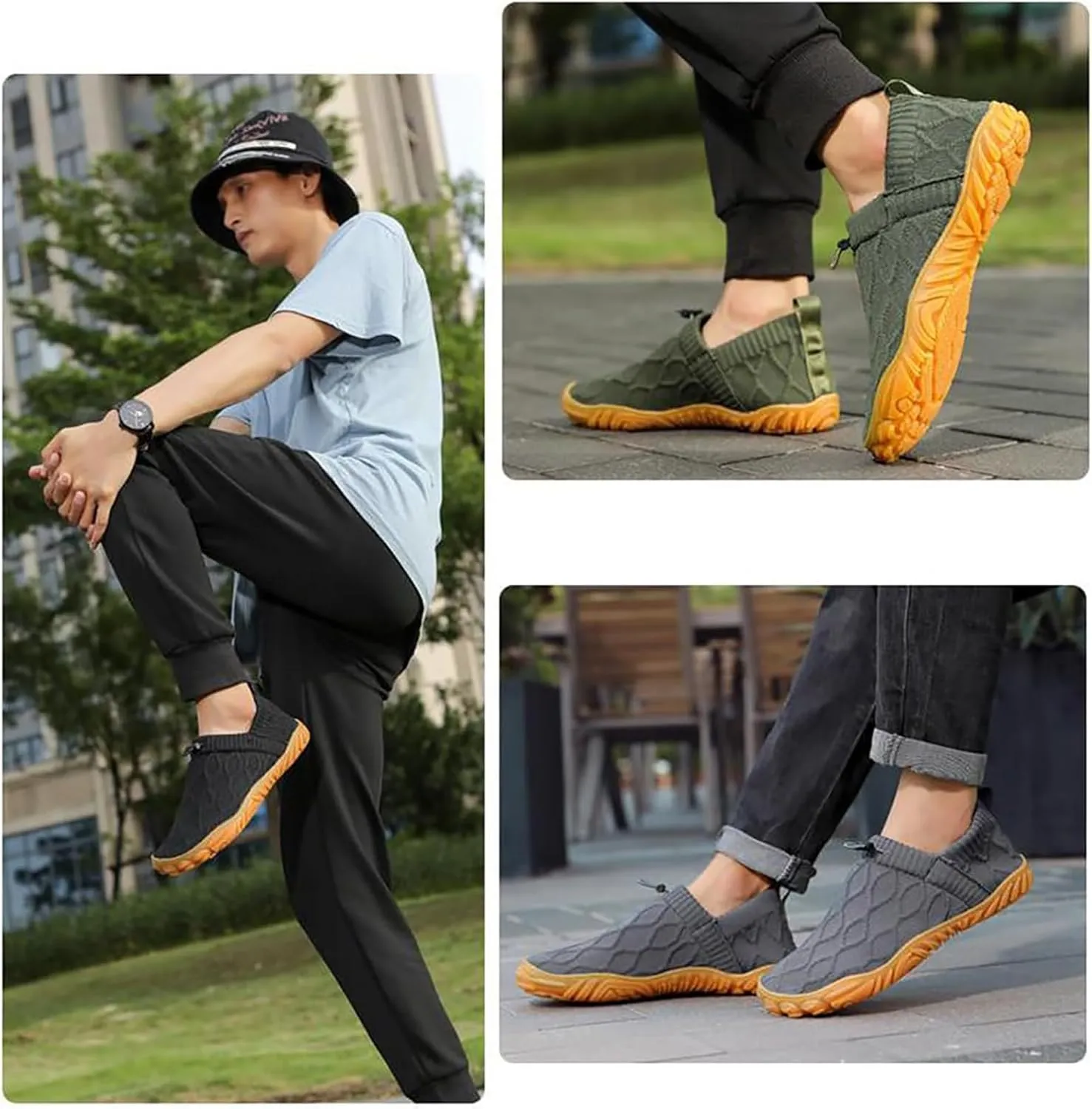 Joyoasis Water Shoes, 2024 AquaStride Casual Non Slip Quick-Drying Slip On Knitted Water Sneakers Shoes