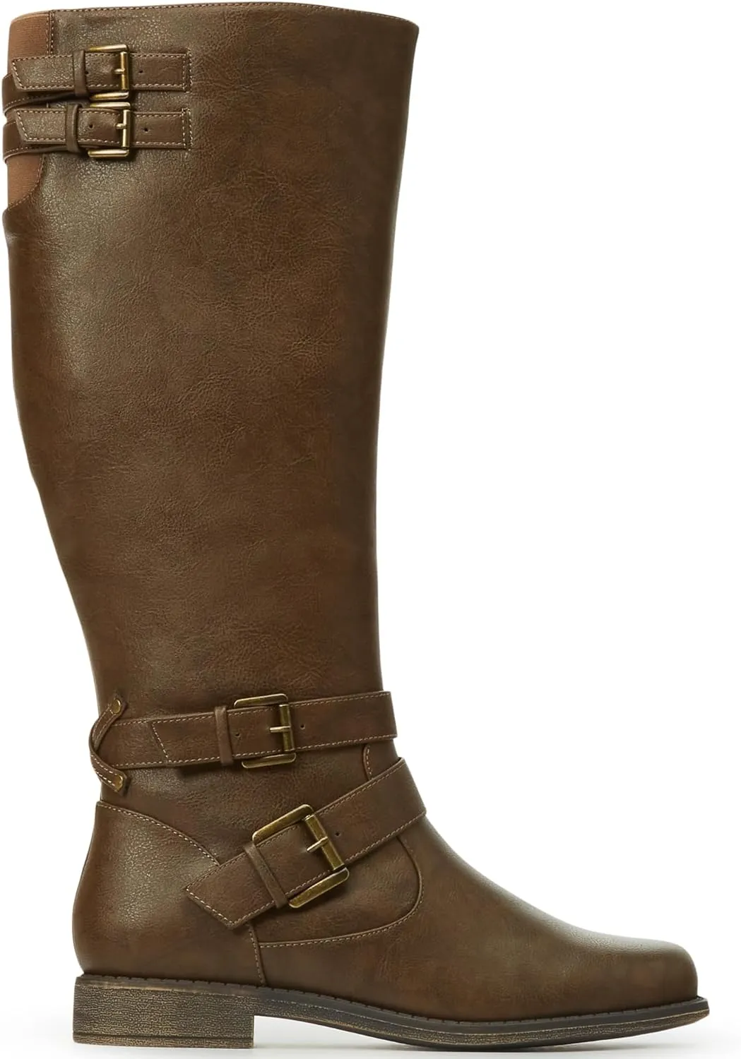 JustFab Noel Flat Boots for Women - Women's Boots, Riding Boots, Knee High Boots for Women, Womens Boots & Booties - Casual Boots for Women