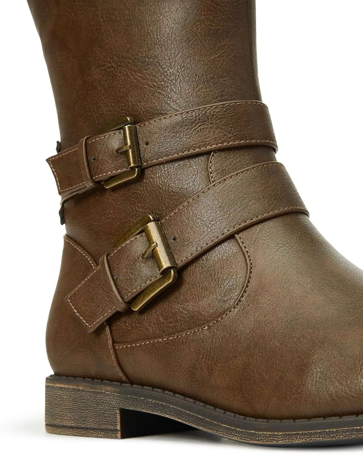 JustFab Noel Flat Boots for Women - Women's Boots, Riding Boots, Knee High Boots for Women, Womens Boots & Booties - Casual Boots for Women