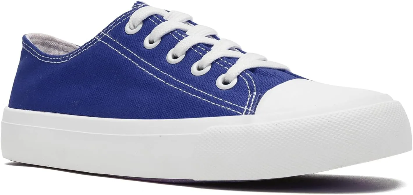 Kids Canvas Shoes for Boys Girls Toddler Classic Low Top Sneakers Lace up Tennis Shoes Walking Shoes Big Kid Running Sneakers
