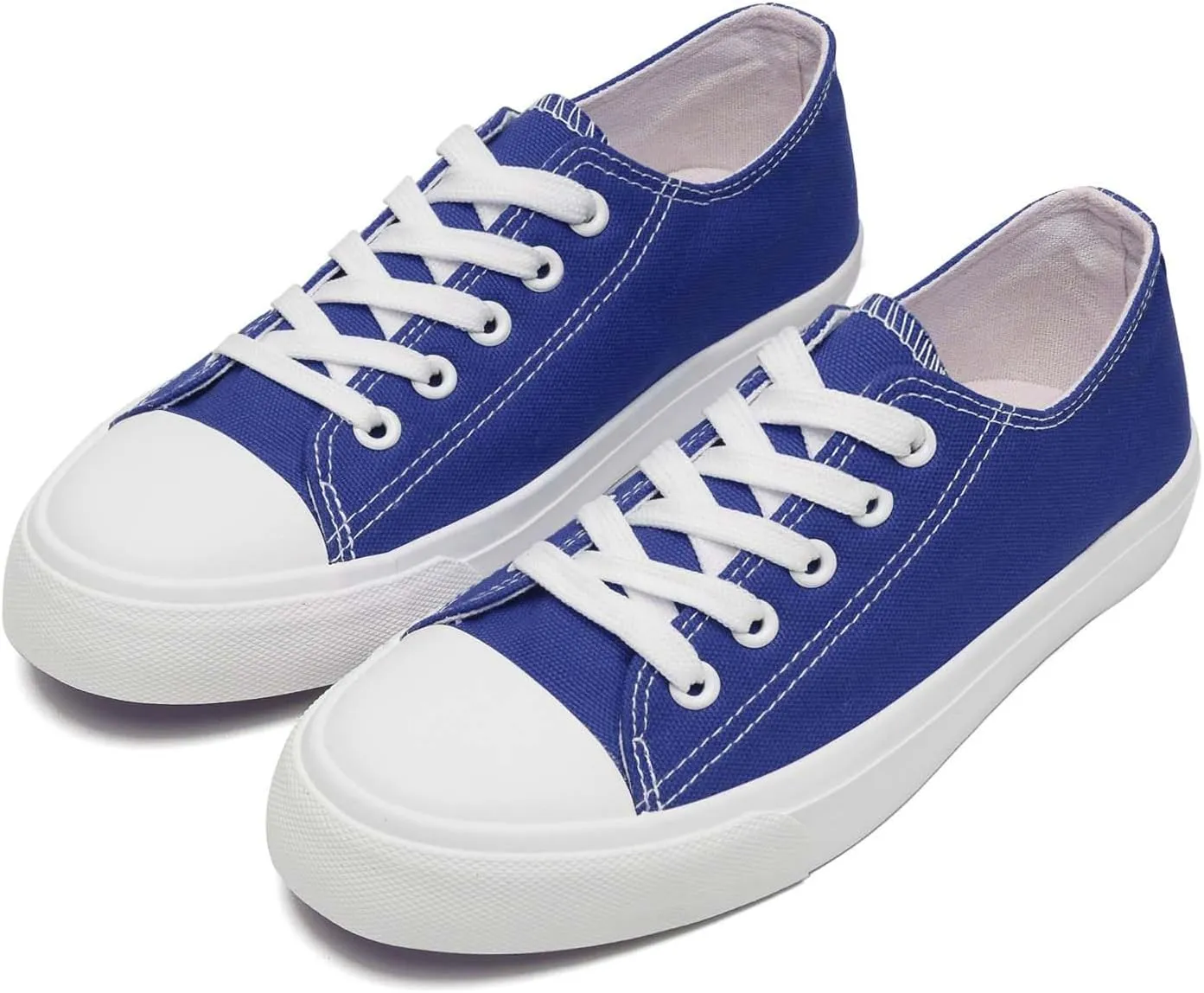 Kids Canvas Shoes for Boys Girls Toddler Classic Low Top Sneakers Lace up Tennis Shoes Walking Shoes Big Kid Running Sneakers
