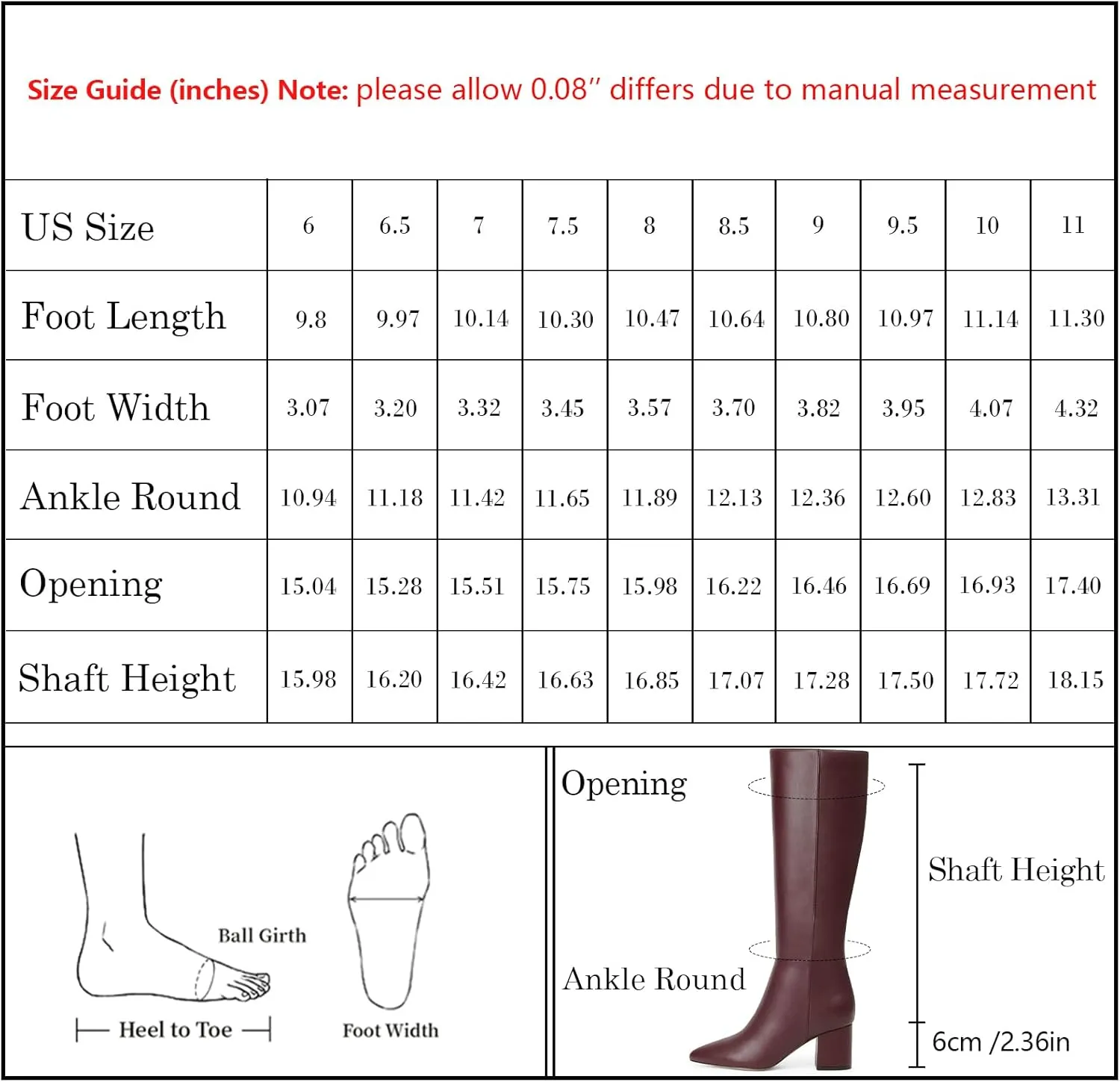 Knee High Boots for Women Chunky Heel Pointed Toe Boots Side Zipper Long Boots