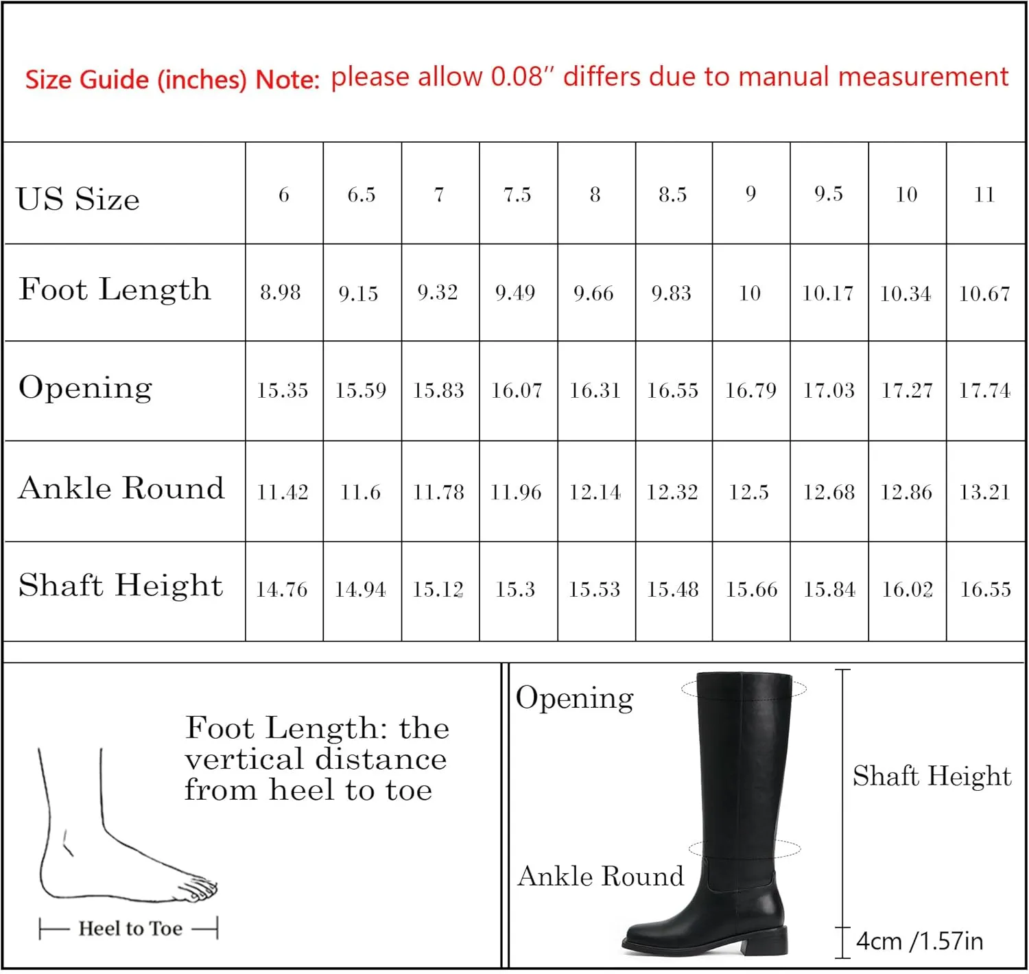 Knee High Boots Women Faux Leather Slip on Boots Low Heel Square Toe Fall Long Tall Boots for Women
