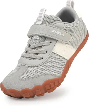 KUBUA Boys Girls Sneakers Kids Barefoot Shoes Comfort Anti-Slip Walking Shoes for Indoor Outdoor Toddler Little Big Kid