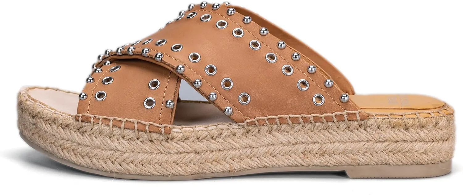 landing craft Espadrille Wedges Vintage Sandals for Women Platform Slides Bohemia Sandals Slip on Open Toe Beach Sandals