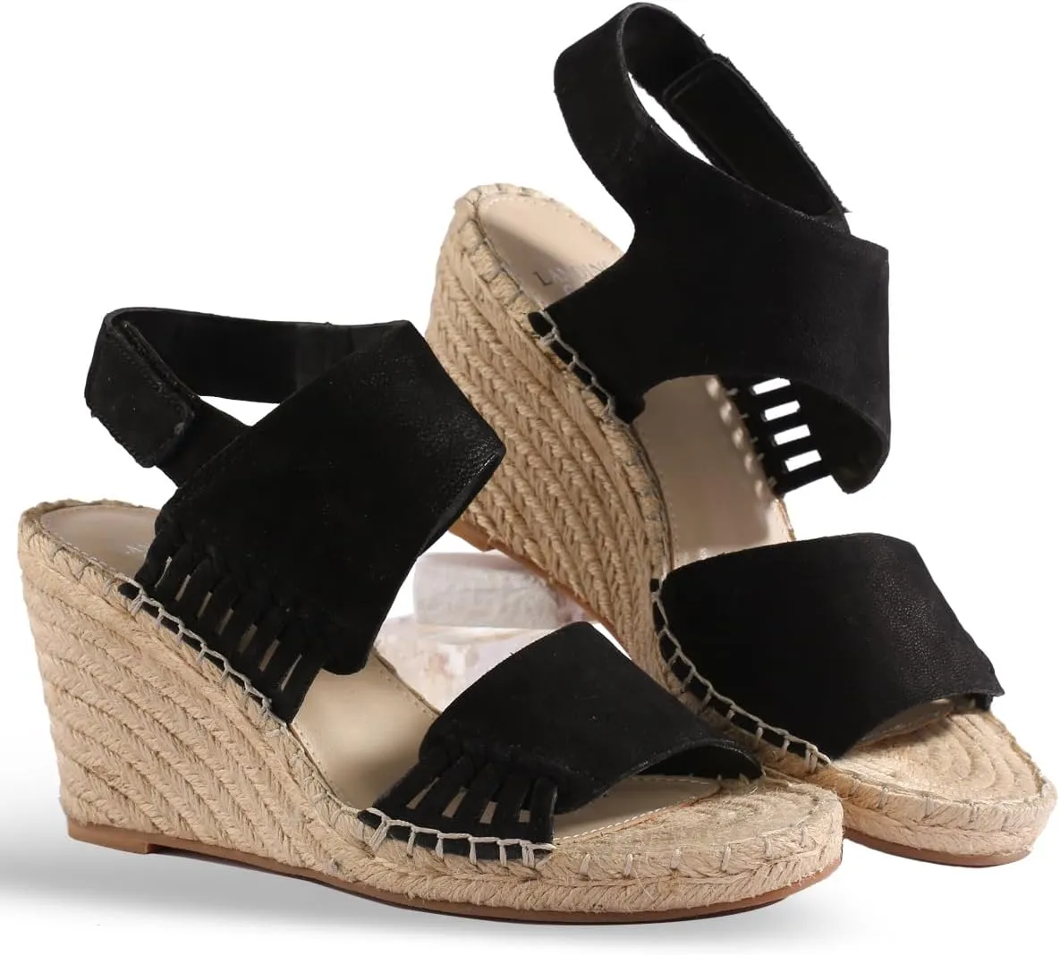 landing craft Platform Wedge Sandals for Women,Magenta Gold Red Black Yellow Espadrille Womens Wedge Sandals Open Toe Ankle Strap High Heel Wedges Summer Dressy Sandals -3.4Inch