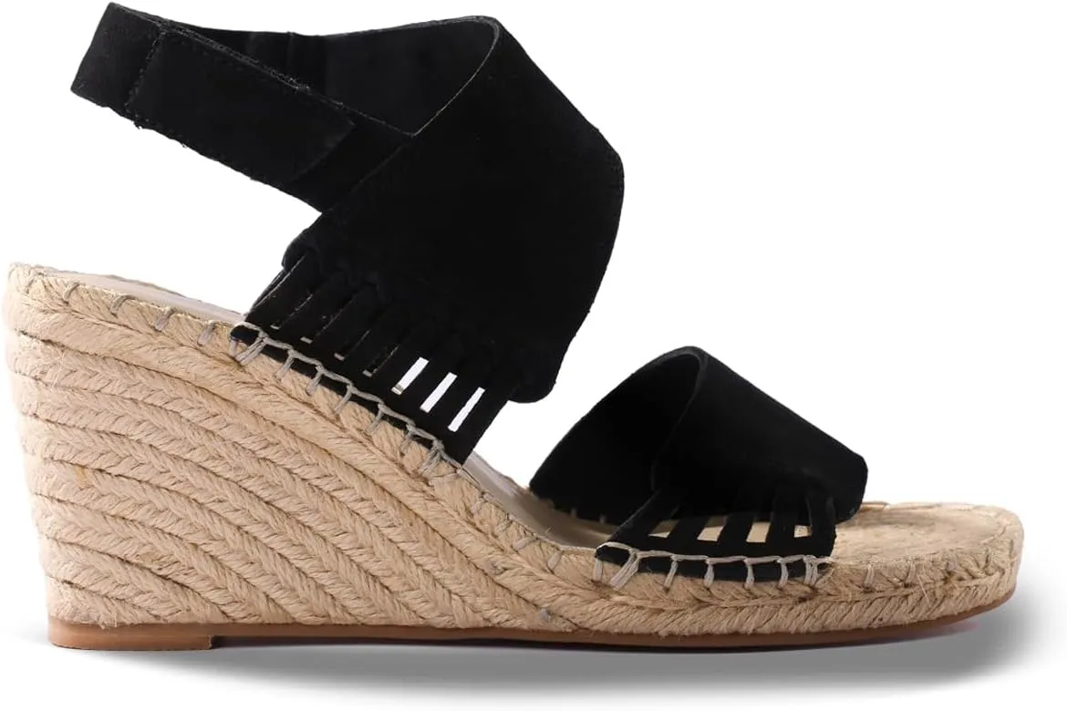 landing craft Platform Wedge Sandals for Women,Magenta Gold Red Black Yellow Espadrille Womens Wedge Sandals Open Toe Ankle Strap High Heel Wedges Summer Dressy Sandals -3.4Inch