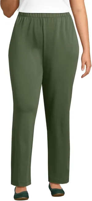 Lands' End Women's Sport Knit High Rise Pants