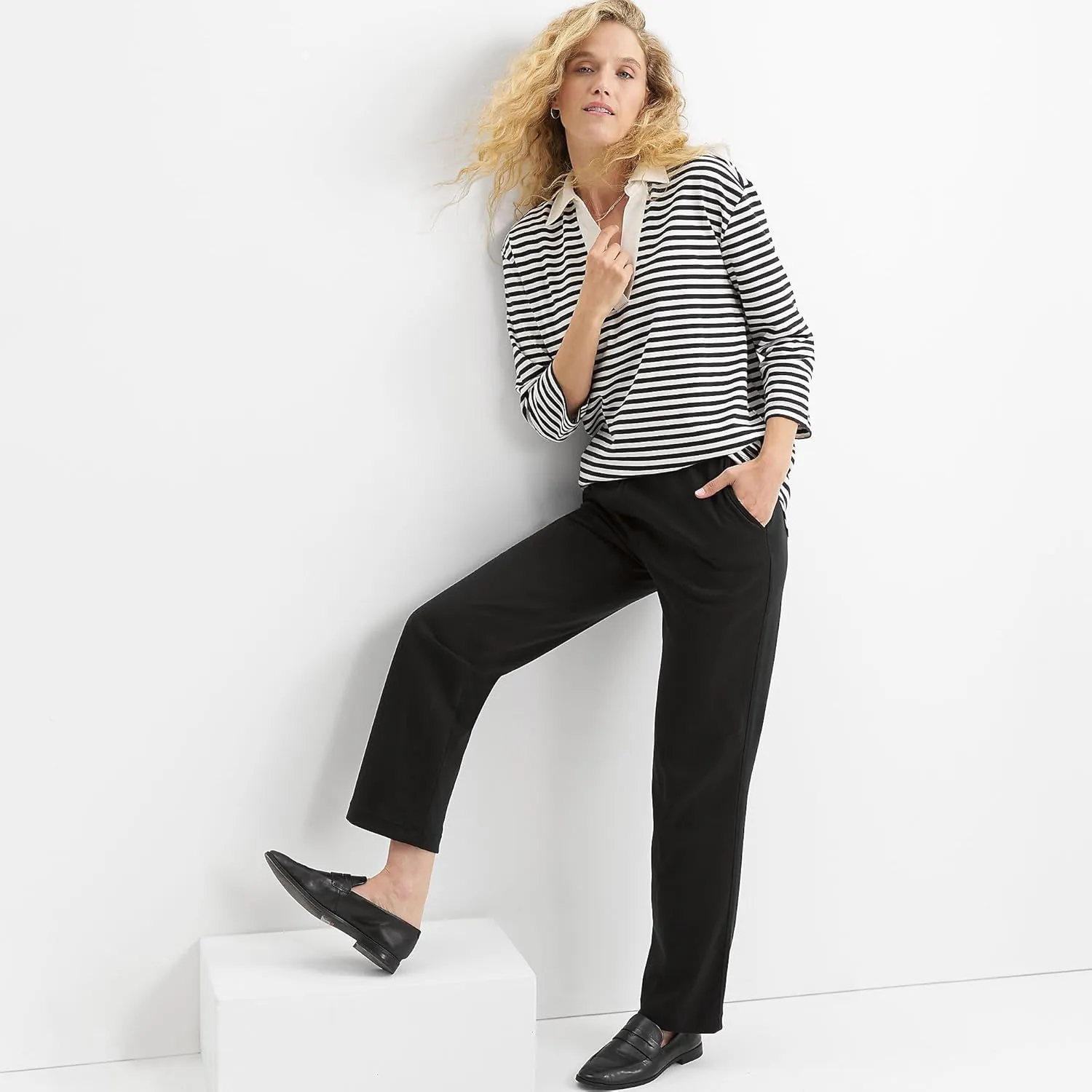 Lands' End Women's Sport Knit High Rise Pants