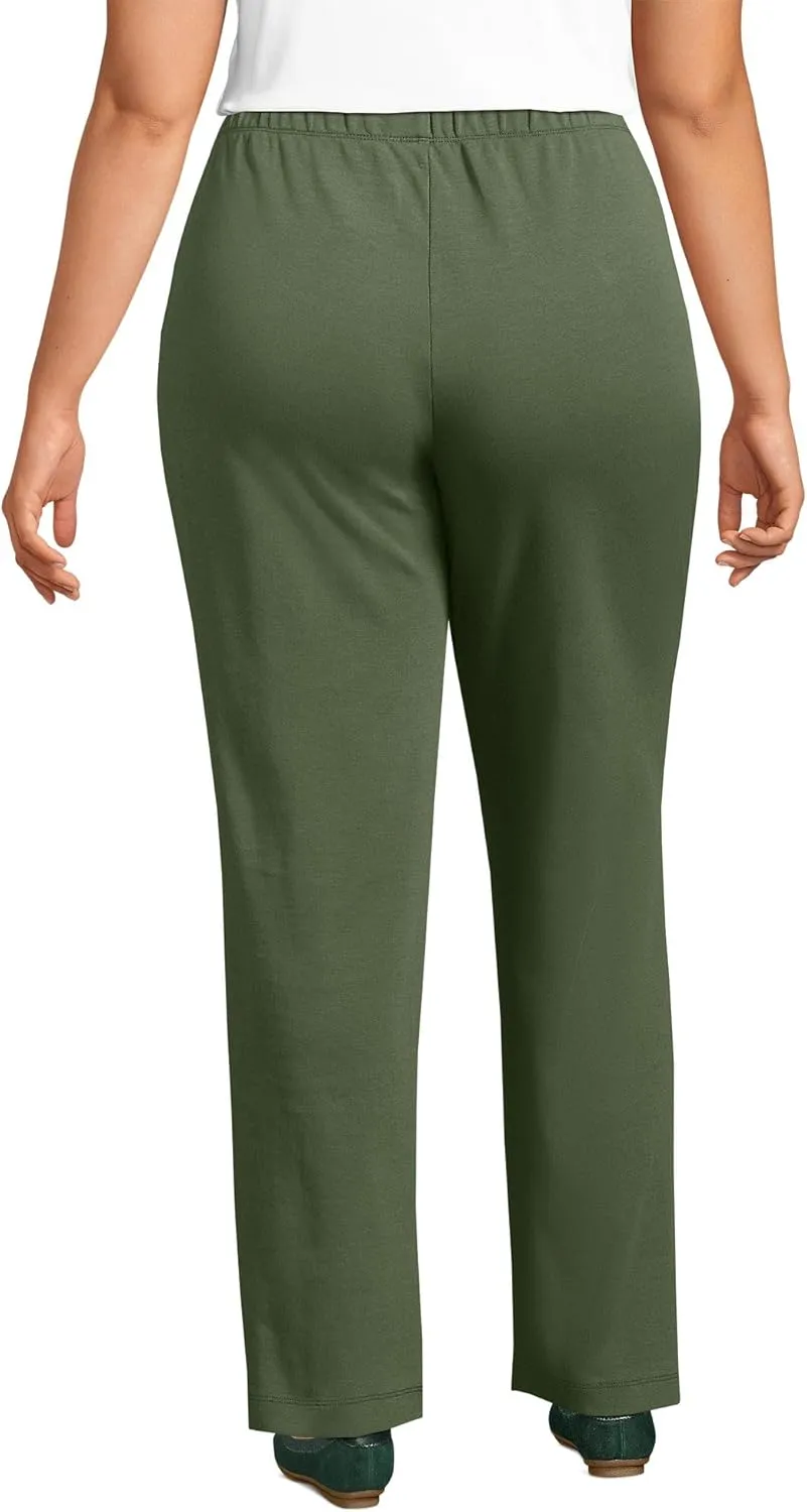 Lands' End Women's Sport Knit High Rise Pants
