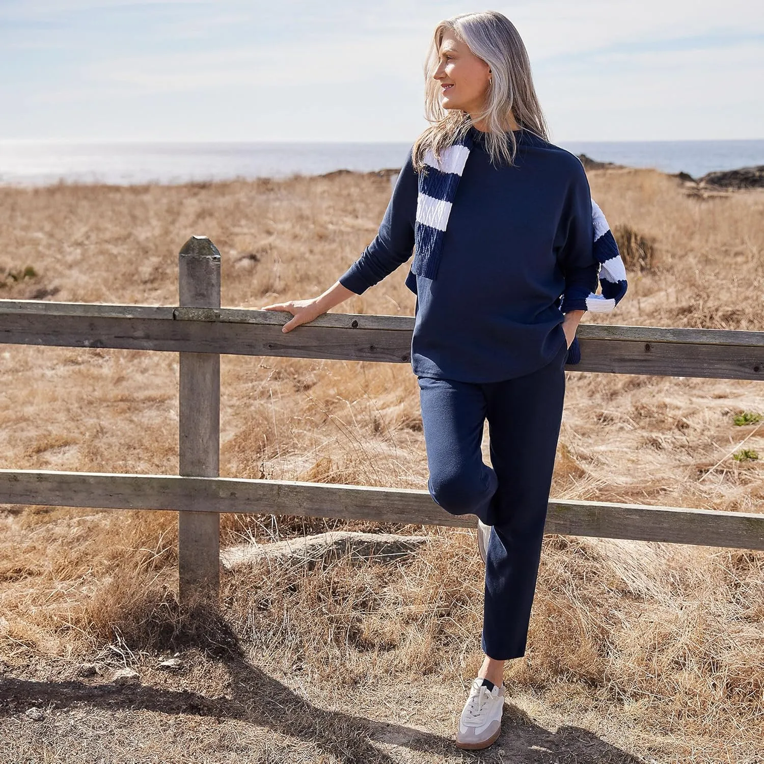 Lands' End Women's Sport Knit High Rise Pants