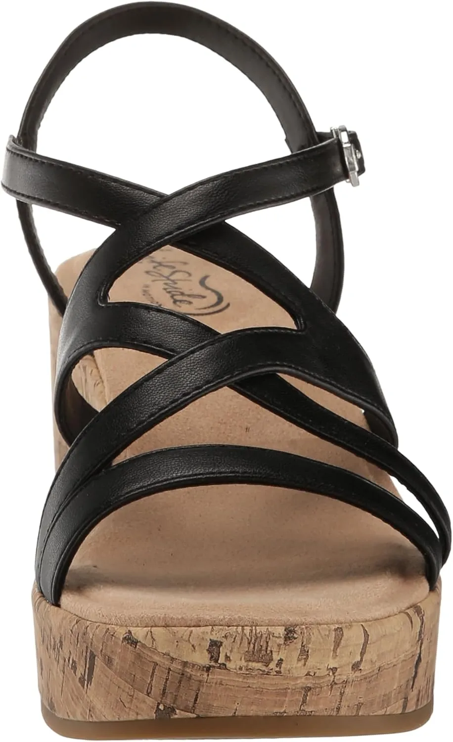 LifeStride Women's Bailey Strappy Platform Wedge Sandals