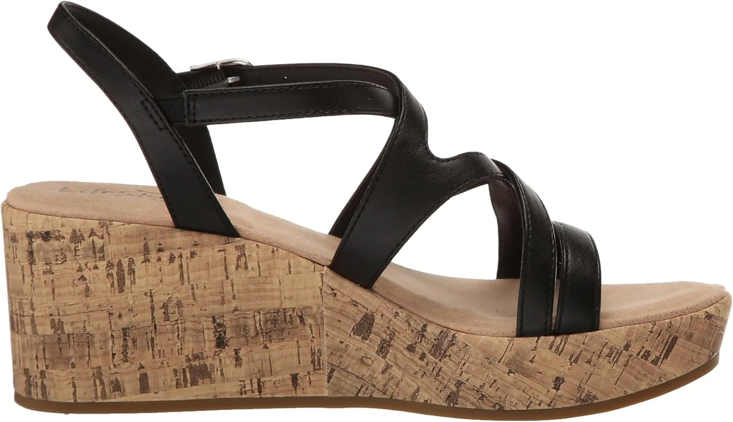 LifeStride Women's Bailey Strappy Platform Wedge Sandals
