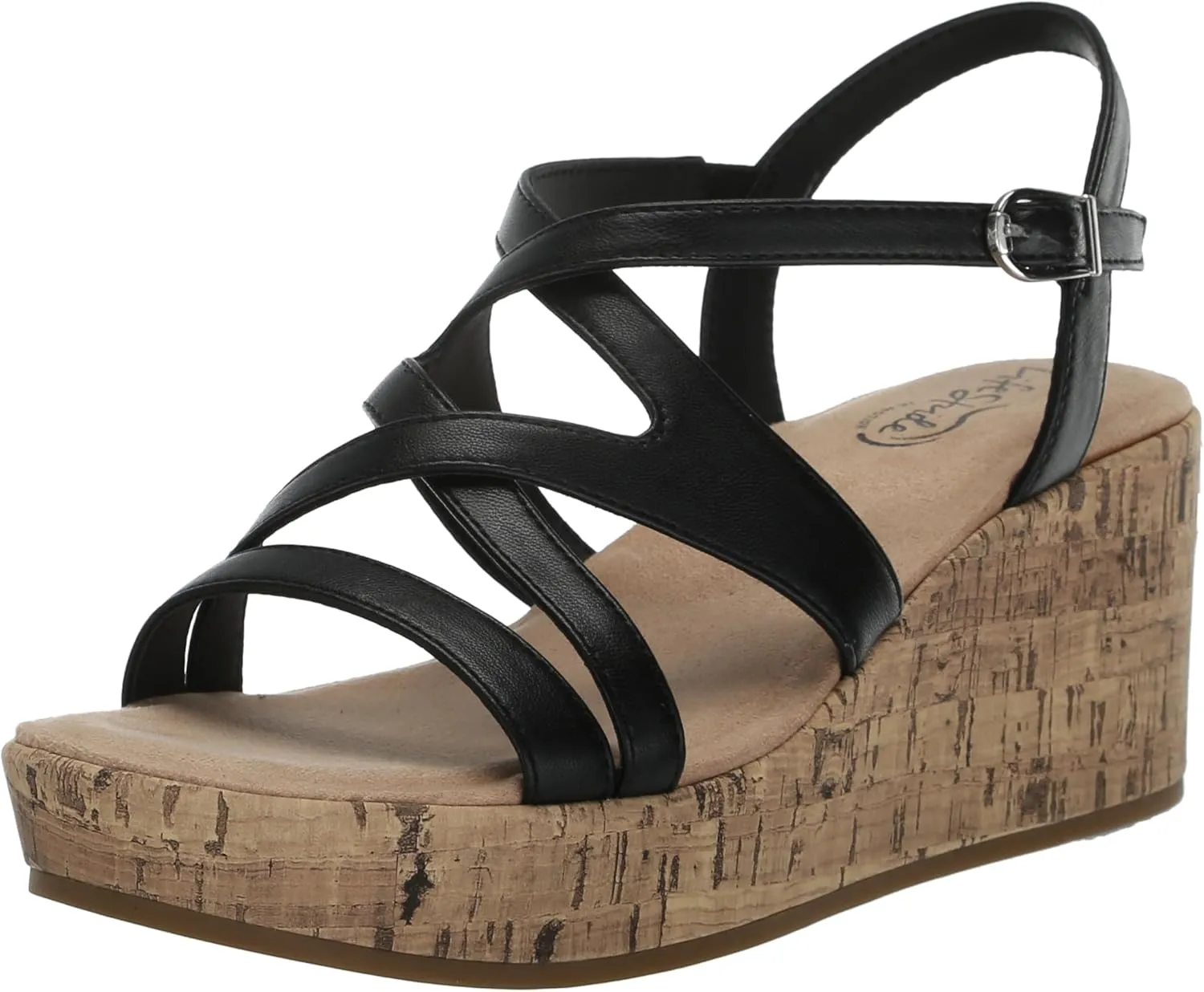 LifeStride Women's Bailey Strappy Platform Wedge Sandals