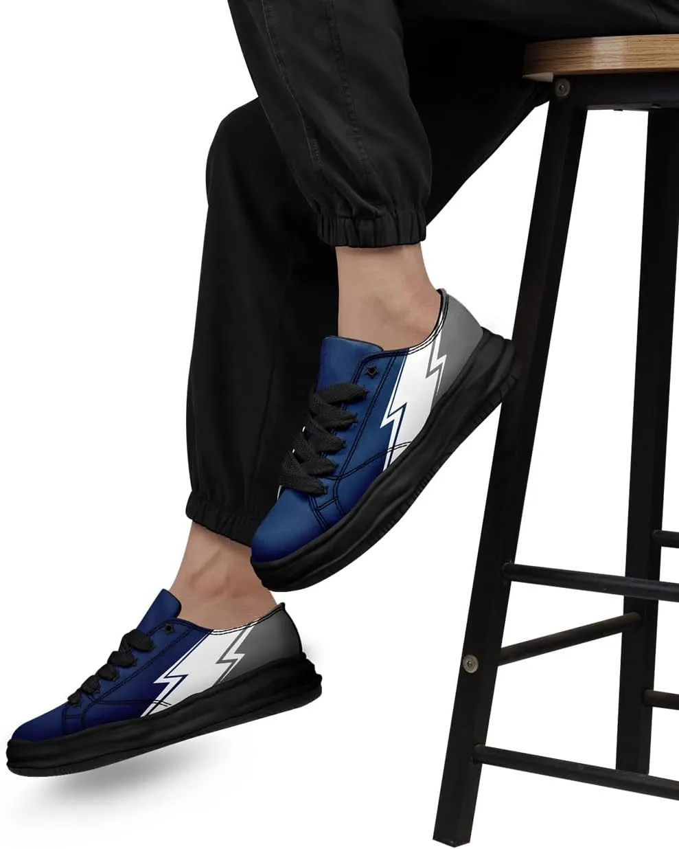 Lightning Canvas Sneakers Comfortable Casual Walking Sports Shoes for Men Women Non-slip Lace-up Flat Tennis Trainers