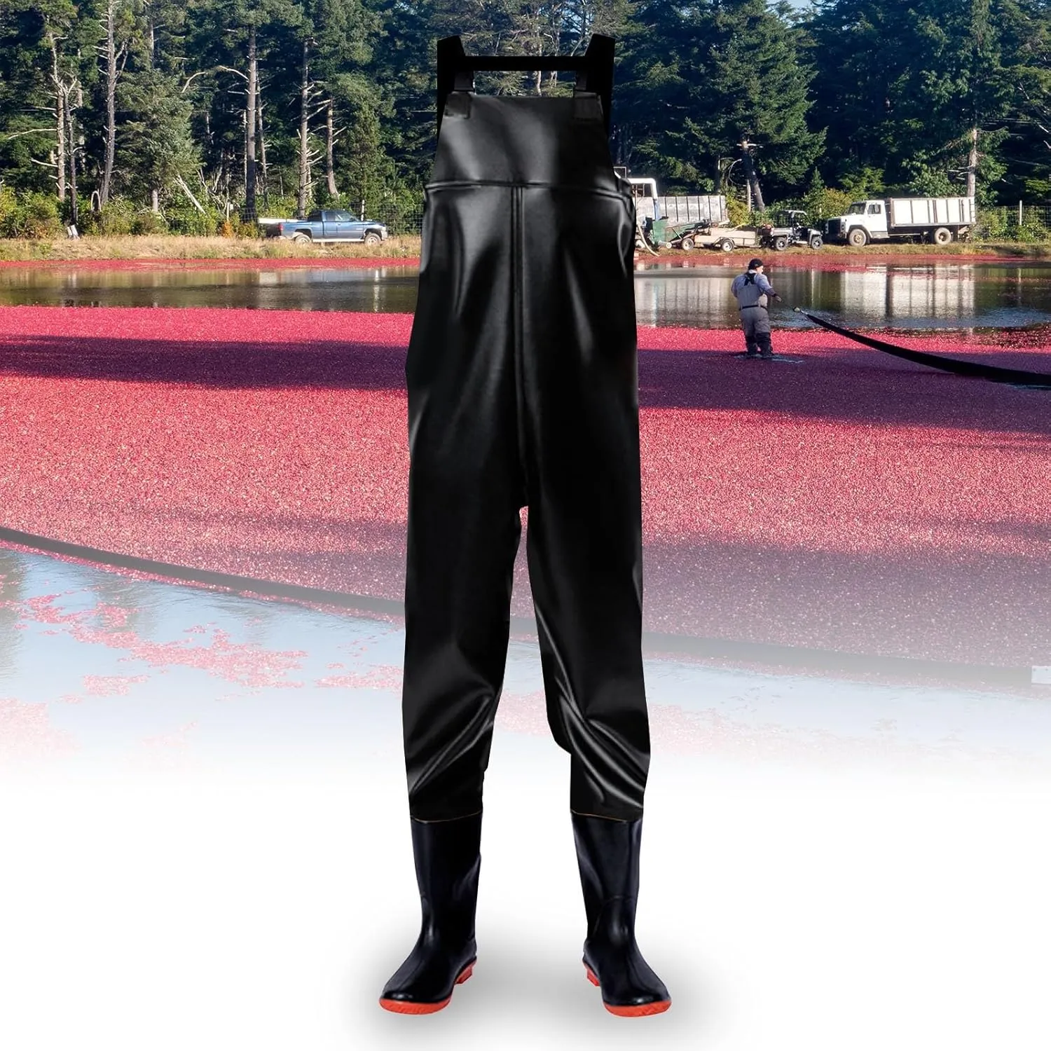 Litetao Waders for Men Waterproof Workout Jumpsuits Durable Fishing Bootfoot Chest Wader for Hunting Fishing Outdoors