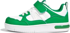 LUCKY STEP Kid's Sneakers School Running Loafers Low Top Walking Tennis Casual Shoes Strap Athletic Fashion Sneakers for Children/Boys/Girls