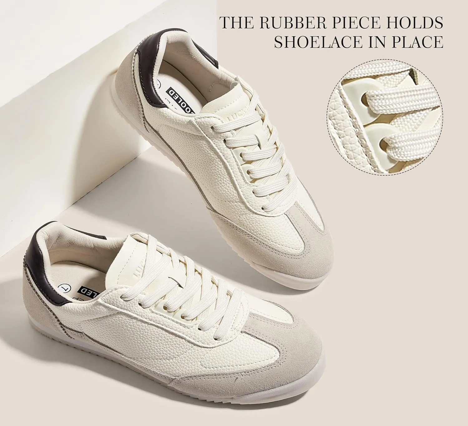 LUCKY STEP Women's Fashion Sneakers Neutral Comfortable Walking Running Gym Workout Shoes