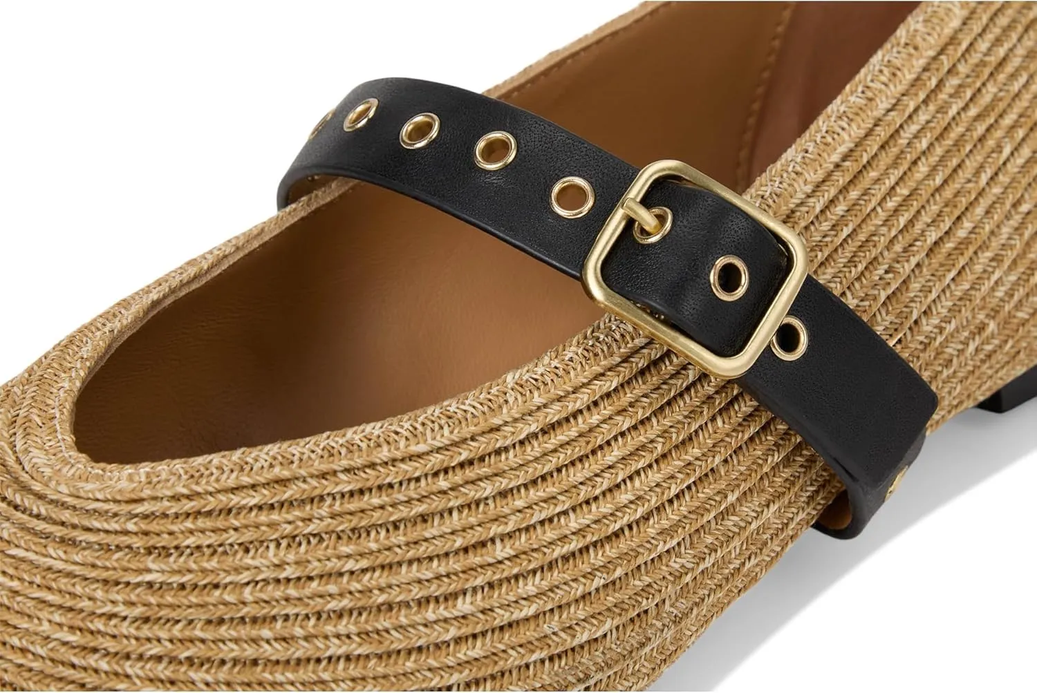 Madewell Women's Hera Mary Jane-Raffia Flat