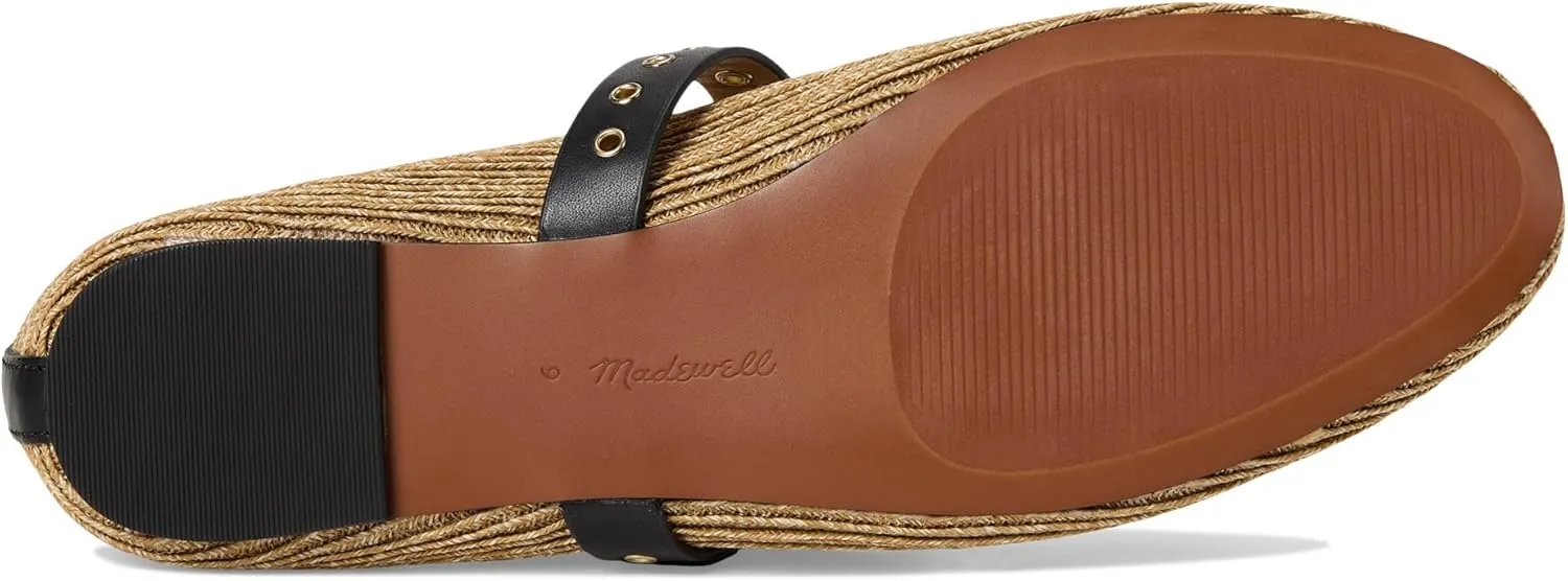 Madewell Women's Hera Mary Jane-Raffia Flat