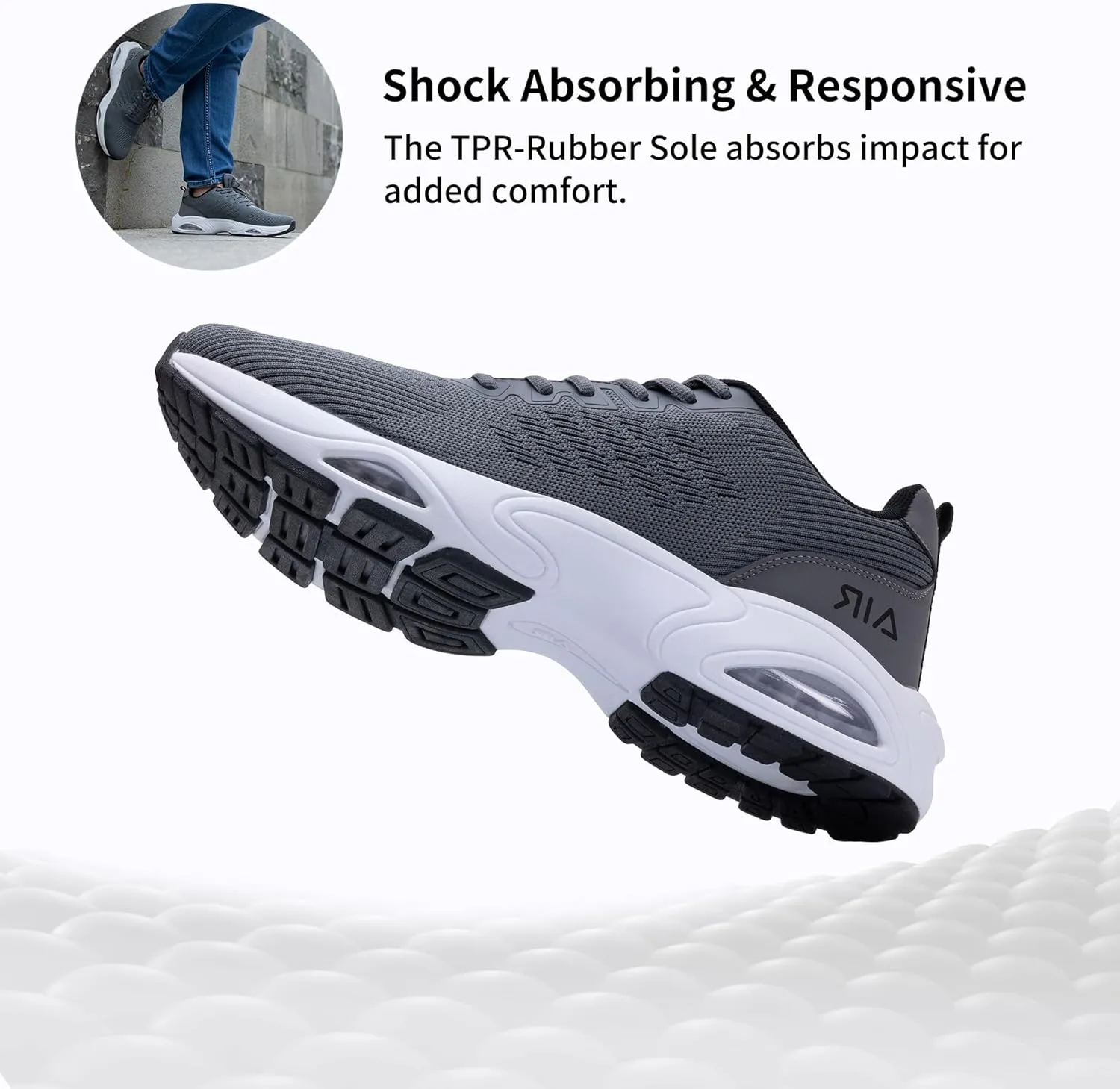MAFEKE Running Shoes for Men Tennis Air Walking Shoe Comfortable Non Slip Athletic Gym Workout Cross Training Breathable Fashion Sneakers Size 7-13