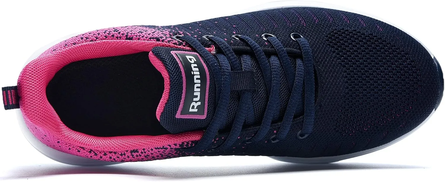 MAFEKE Women Air Athletic Running Shoes Fashion Tennis Breathable Lightweight Walking Sneakers