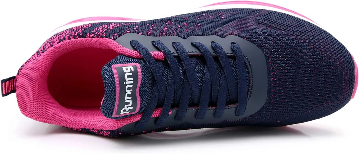 MAFEKE Women Air Athletic Running Shoes Fashion Tennis Breathable Lightweight Walking Sneakers
