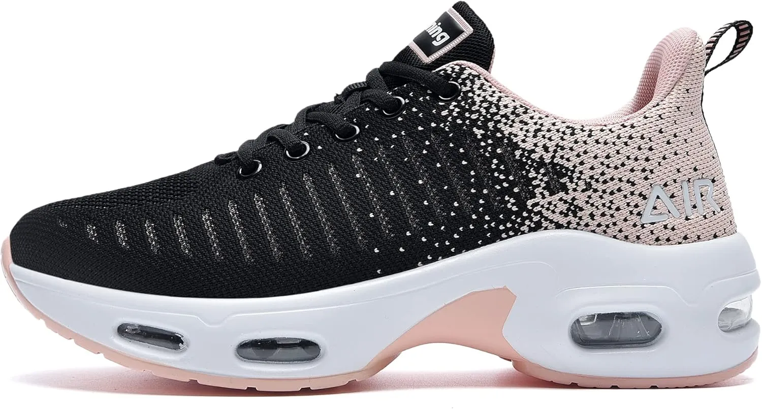 MAFEKE Women Air Athletic Running Shoes Fashion Tennis Breathable Lightweight Walking Sneakers