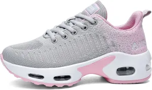 MAFEKE Women Air Athletic Running Shoes Fashion Tennis Breathable Lightweight Walking Sneakers