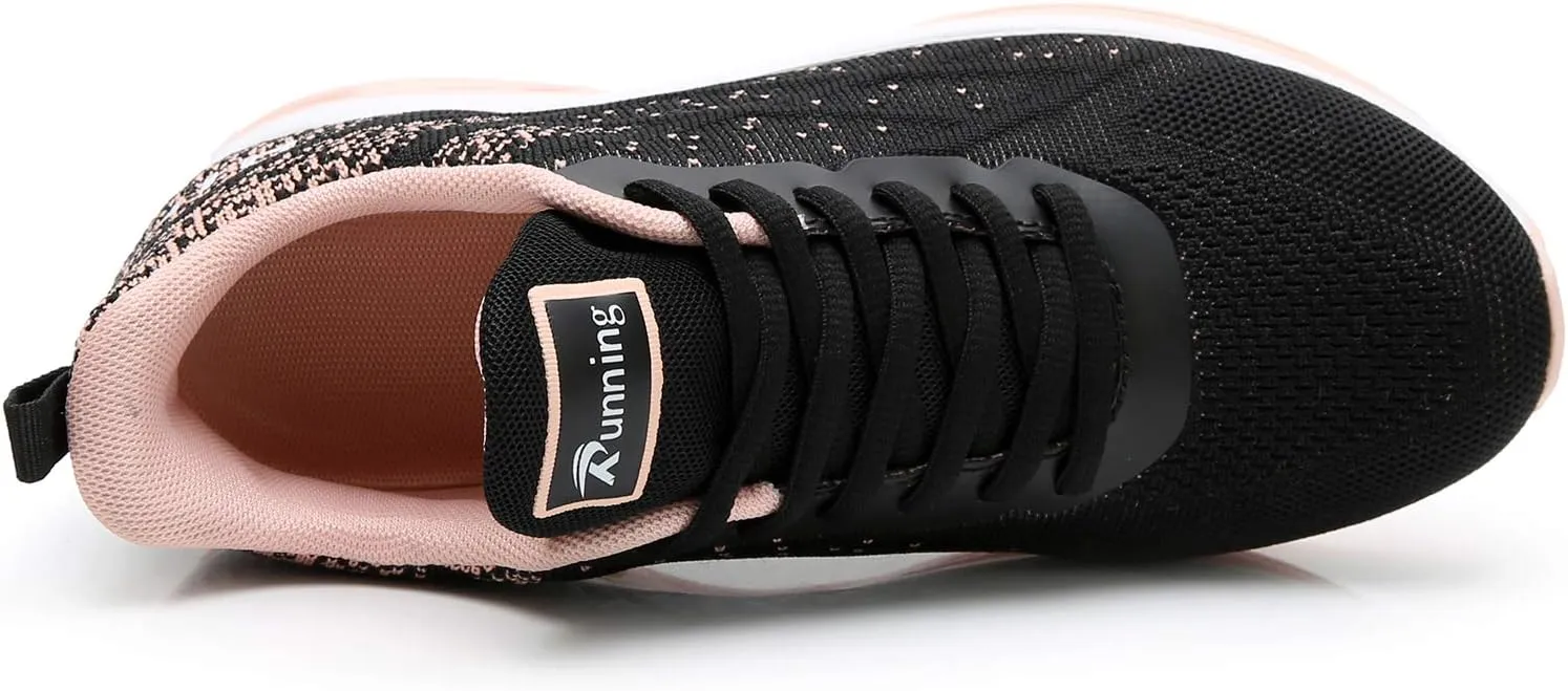 MAFEKE Women Air Athletic Running Shoes Fashion Tennis Breathable Lightweight Walking Sneakers