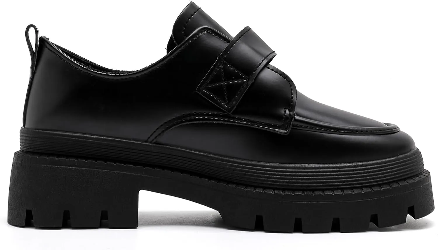 MEMON Oxford Shoes for Women,Platform Oxfords for Women,Low Heel Lace-Up Chunky Classic Oxford,Business Work Office Dress Shoes