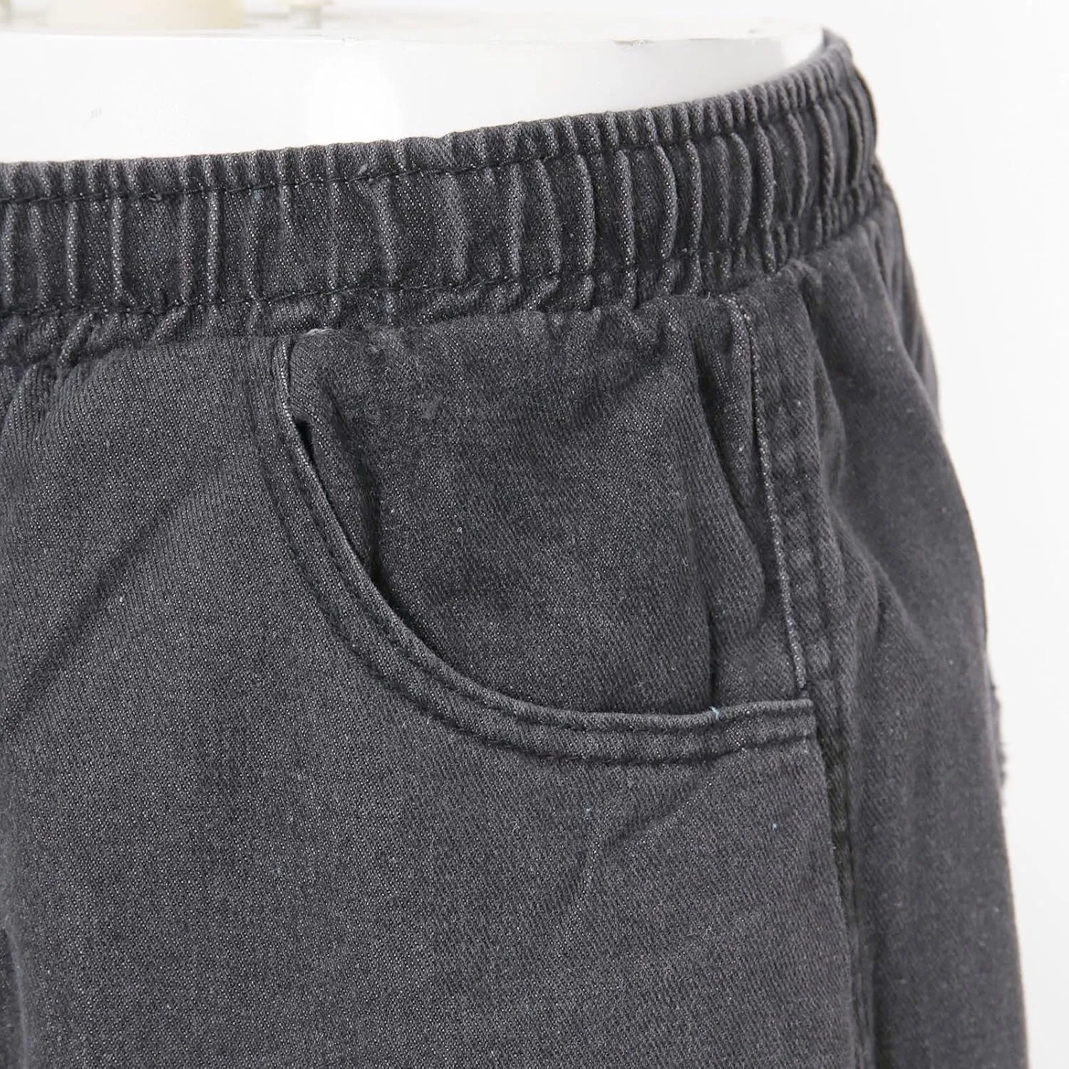 Men Baggy Jean Shorts Loose Fit Mid Denim Shorts Casual Summer Y2K Grunge Streetwear