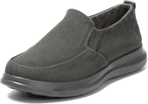 Men-Slip on Walking Loafers Casual Shoes-Wide Width Comfortable-Washed Demin Shoes -Breathable Memory Foam Midsole-Indoor & Outdoor Lightweight Design