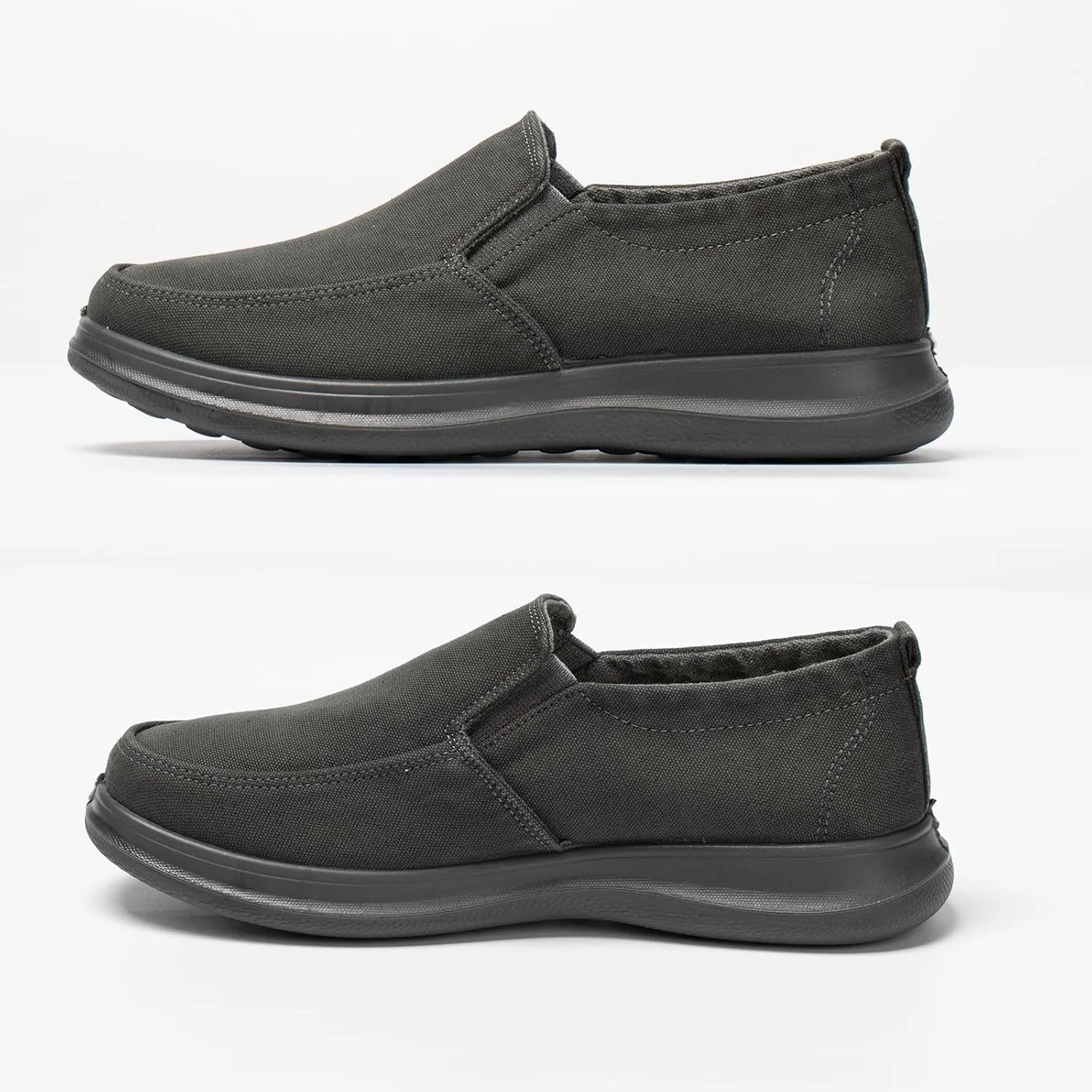 Men-Slip on Walking Loafers Casual Shoes-Wide Width Comfortable-Washed Demin Shoes -Breathable Memory Foam Midsole-Indoor & Outdoor Lightweight Design