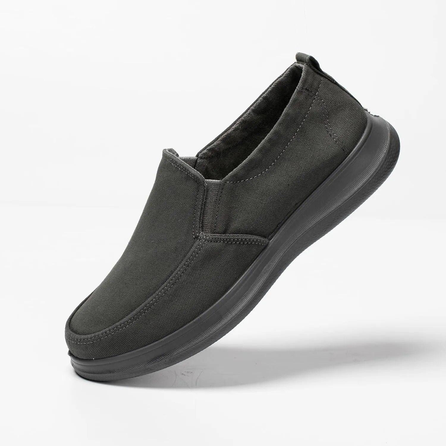Men-Slip on Walking Loafers Casual Shoes-Wide Width Comfortable-Washed Demin Shoes -Breathable Memory Foam Midsole-Indoor & Outdoor Lightweight Design