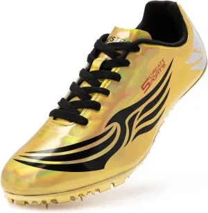 Men Women Kids Track and Field Shoes Professional Racing Running Sneakers Sprint Sport Shoes…