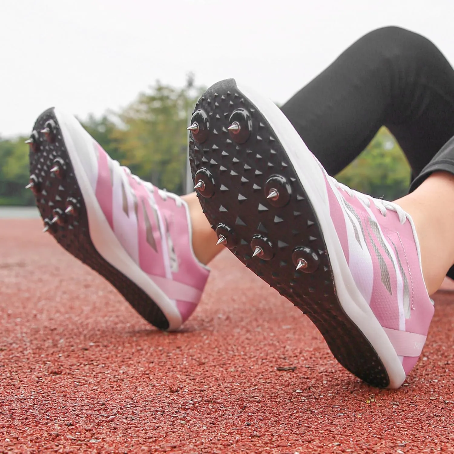 Men Women Track and Field Shoes Kids Spikes Track Sneakers Boys Girls Running Nail Footwears