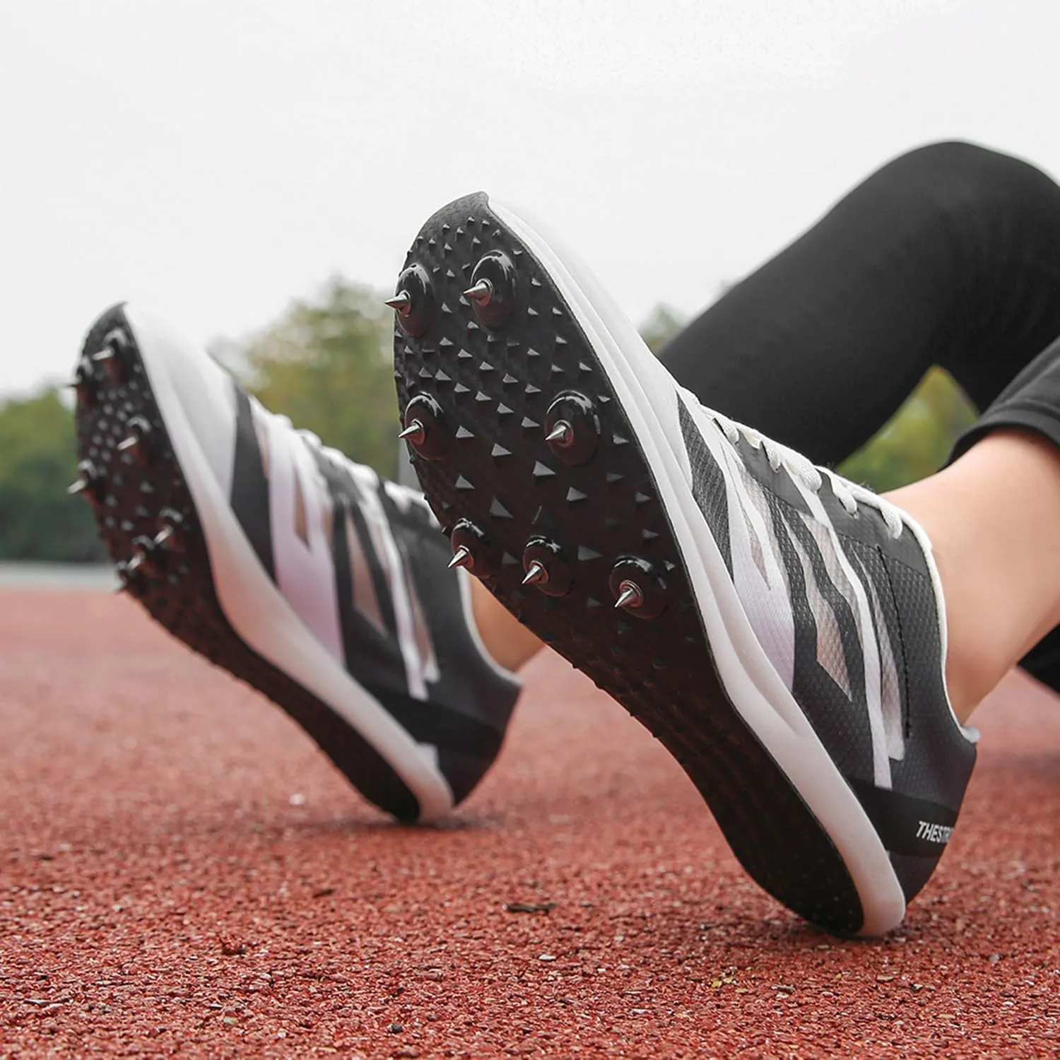 Men Women Track and Field Shoes Kids Spikes Track Sneakers Boys Girls Running Nail Footwears