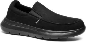 Mens Casual Orthopedic Walking Shoes with Arch Support, Suede Leather Dress Slip On Loafers for Plantar Fasciitis,Foot and Heel Pain Relief Shoes for Winter Warm Wearing