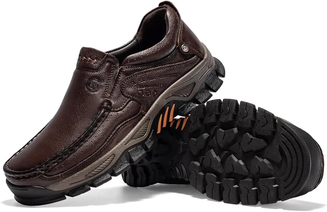 Men's Fashion Sneakers Loafers Vintage Classical Genuine Leather Handmade Boot Daily Business Casual Work Office Driving Shoes