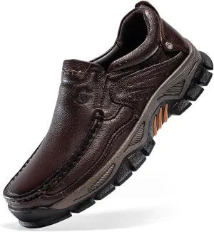 Men's Fashion Sneakers Loafers Vintage Classical Genuine Leather Handmade Boot Daily Business Casual Work Office Driving Shoes