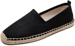 Men's Flat Espadrilles - Mens Sneakers Casual Comfy Linen Vegan Canvas Shoes Men's Flat Shoes Non-Slip Sole Suitable for Summer,Spring,Autumn Any Scenario