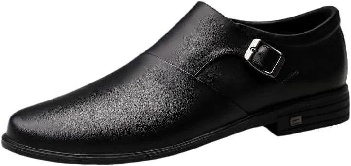 Men's Gifts Men Leather Shoes Black Soft Leather Spring and Autumn Groomsmen Men Business Formal Casual Shoes Slip On Men's Loafers