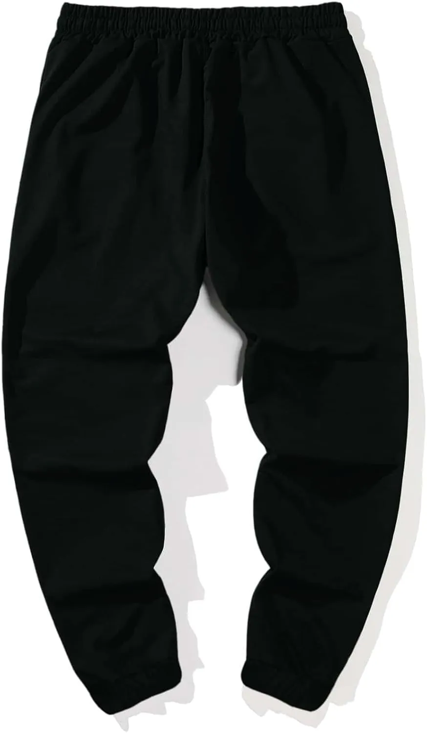 Men's Graphic Letter Print Sweatpants Drawstring Waist Tie Front Workout Pants Jogger Pants with Pocket