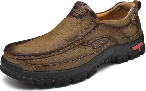 Mens Hiking Shoes Waterproof Lightweight Ankle Boots Casual Outdoor Sneakers Non-Slip Walking Slippers Lightweight Breathable