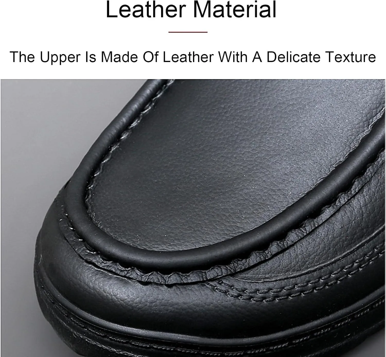 Men's Leather Handmade Platform Loafers Fashion Luxury Lightweight Breathable Slip-On Casual Moccasin Comfort Business Driving Dress Shoes